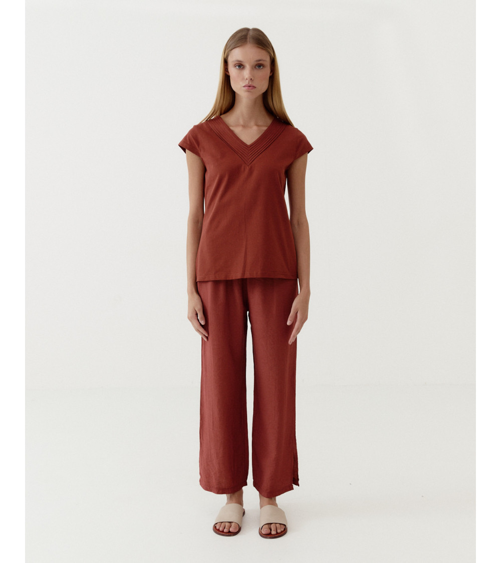PANTALÓN RECTO CINTURA ELÁSTICA | MULAYA