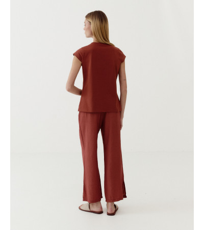 PANTALÓN RECTO CINTURA ELÁSTICA | MULAYA