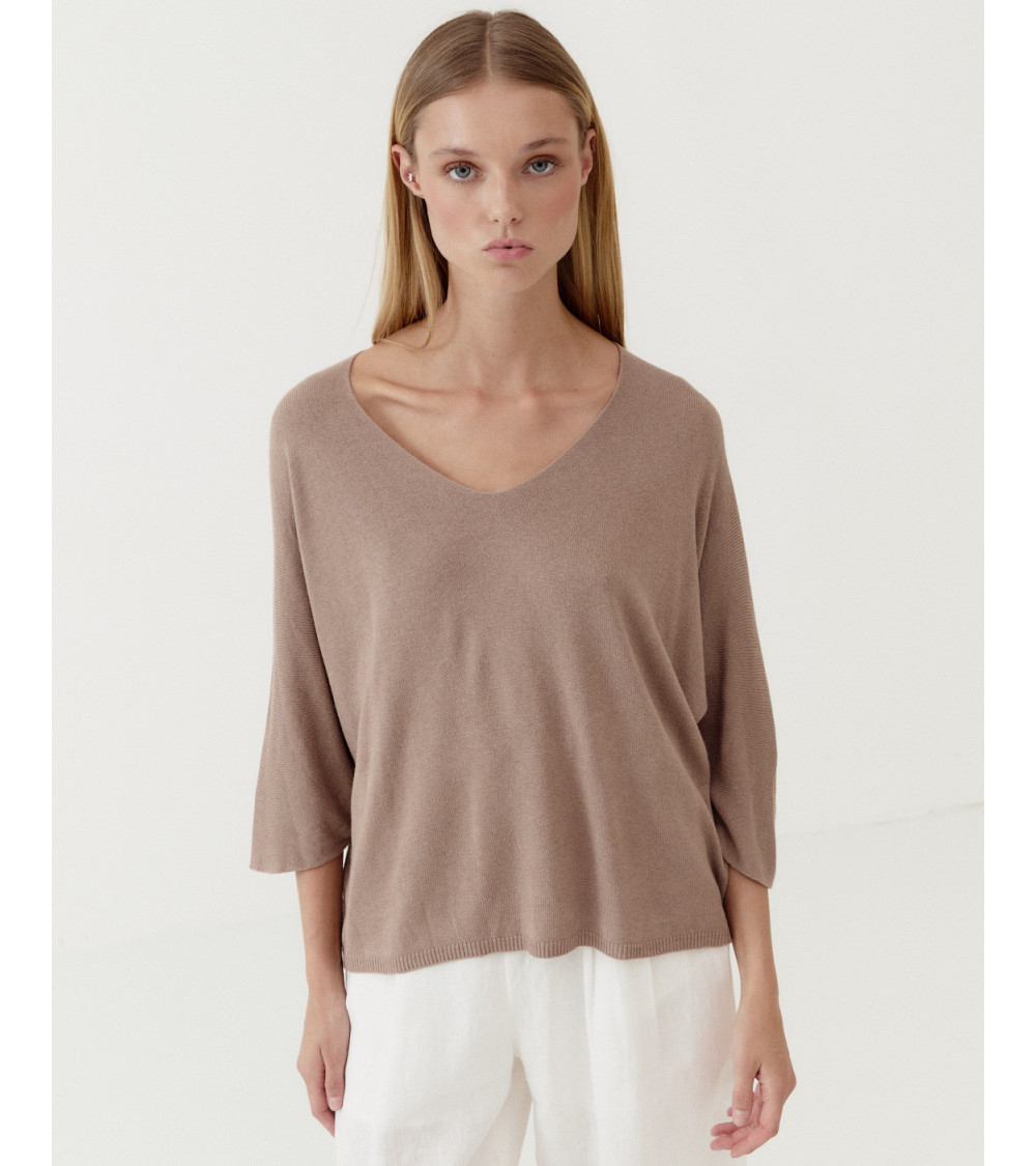 JERSEY PUNTO FINO CUELLO PICO | MULAYA