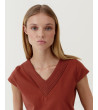 BLUSA CUELLO EN V PLISADO | MULAYA