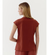 BLUSA CUELLO EN V PLISADO | MULAYA