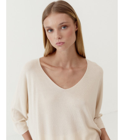 JERSEY PUNTO FINO CUELLO PICO | MULAYA