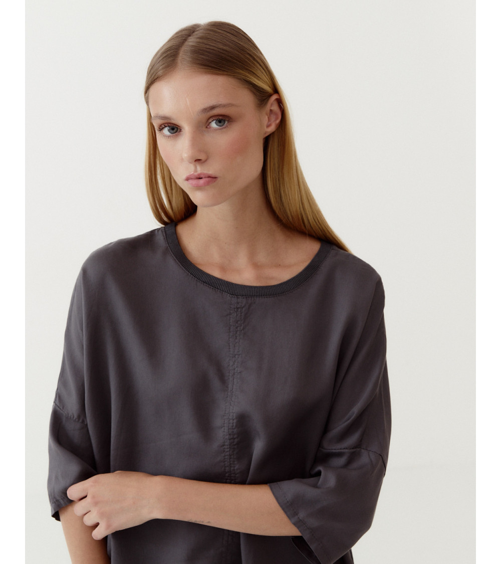 BLUSA CUELLO REDONDO RIB | MULAYA