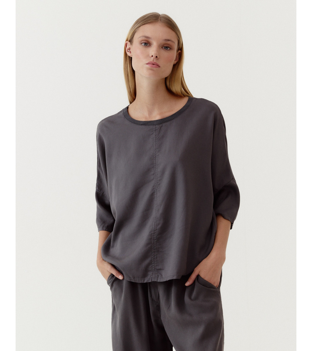 BLUSA CUELLO REDONDO RIB | MULAYA
