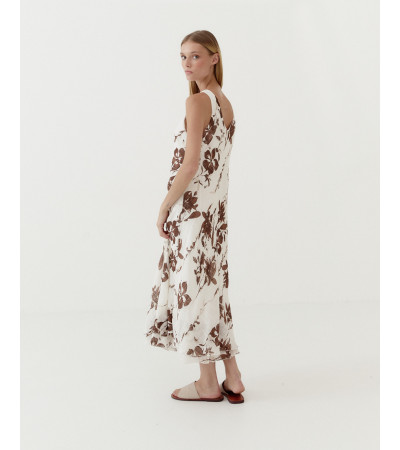VESTIDO MIDI FLUIDO ESTAMPADO | MULAYA