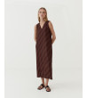 VESTIDO RAYADO CUELLO EN V | MULAYA