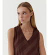 VESTIDO RAYADO CUELLO EN V | MULAYA