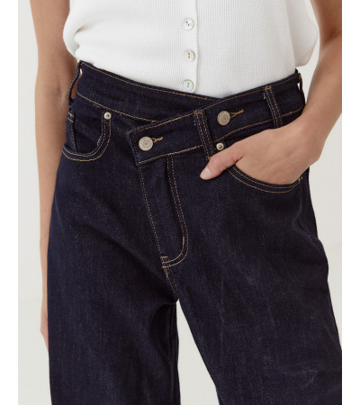 JEANS WIDE LEG CINTURA CRUZADA | MULAYA
