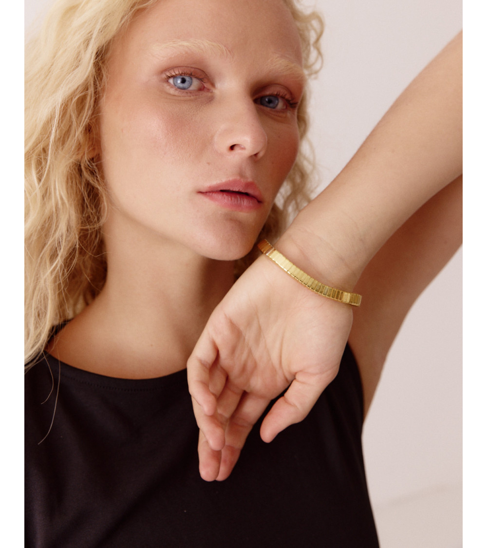 PULSERA ELÁSTICA DORADA | MULAYA
