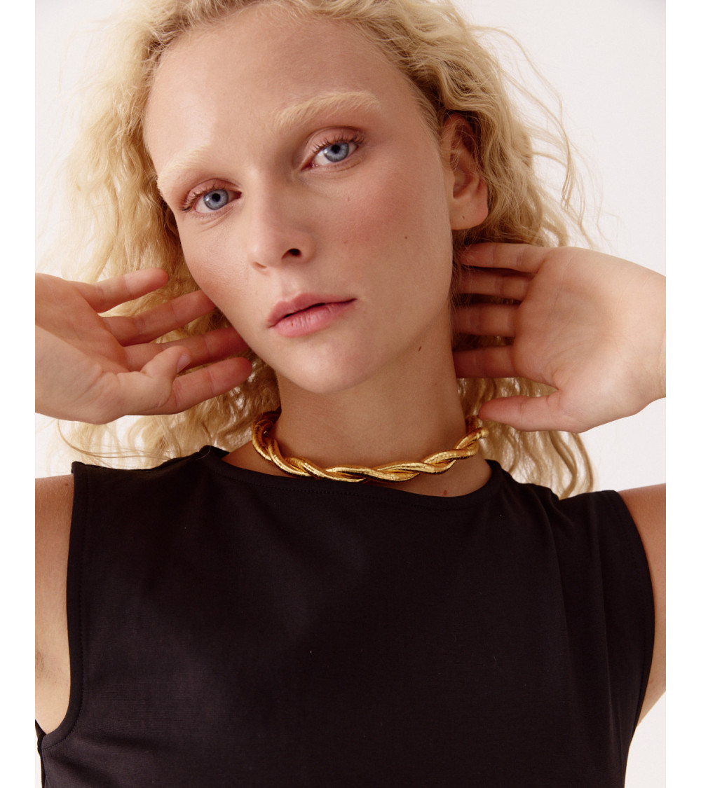 COLLAR FLEXIBLE DORADO | MULAYA