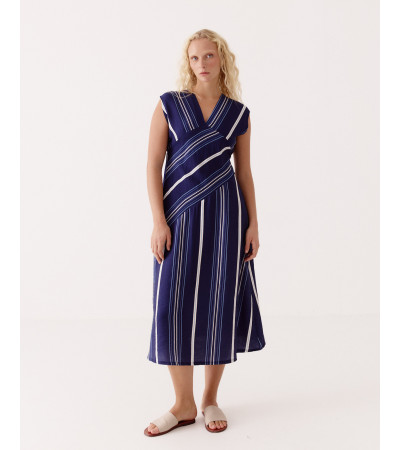 VESTIDO MIDI CINTURA CRUZADA | MULAYA