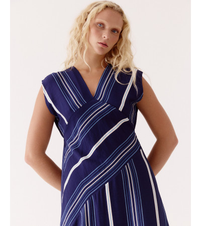 VESTIDO MIDI CINTURA CRUZADA | MULAYA