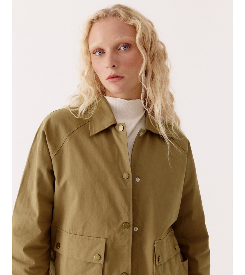 CHAQUETA DE ALGODÓN RECTA | MULAYA