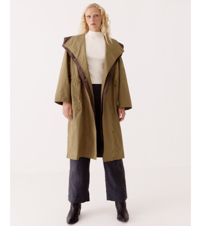 PARKA LARGA CON CREMALLERA | MULAYA