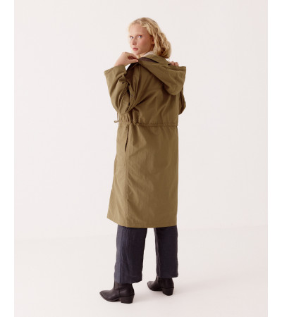 PARKA LARGA CON CREMALLERA | MULAYA