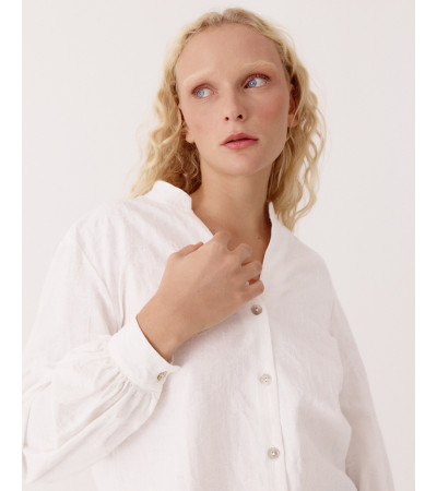 CAMISA ALGODÓN FLORES BORDADAS | MULAYA