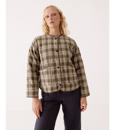 CHAQUETA DE ALGODÓN CUADROS | MULAYA