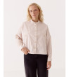 CAMISA AMPLIA RAYADA CUELLO MAO | MULAYA