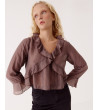 BLUSA CROP SEMITRANSPARENTE | MULAYA