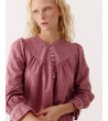BLUSA DE ALGODÓN TEXTURA LUNARES | MULAYA