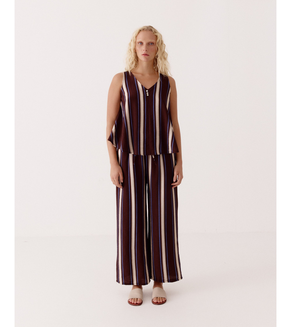 PANTALÓN ANCHO CINTURA ELÁSTICA | MULAYA