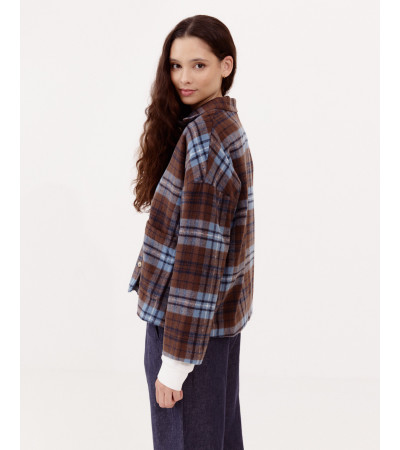 SOBRECAMISA ESTAMPADA CUADROS | MULAYA