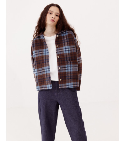 SOBRECAMISA ESTAMPADA CUADROS | MULAYA