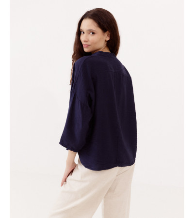 BLUSA CUELLO V BOTONES | MULAYA