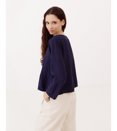 CAMISA PLIEGUES MANGA LARGA | MULAYA