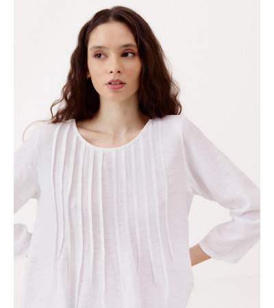 CAMISA PLIEGUES MANGA LARGA | MULAYA