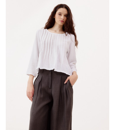 CAMISA PLIEGUES MANGA LARGA | MULAYA