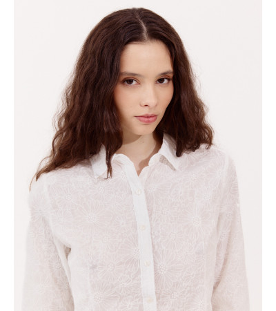 CAMISA BORDADOS FLORES | MULAYA
