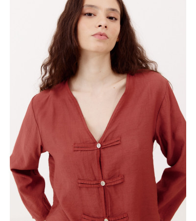 BLUSA MANGA LARGA DETALLES BOTÓN | MULAYA