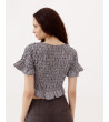 CROP TOP  ESTAMPADO FRUNCIDO | MULAYA
