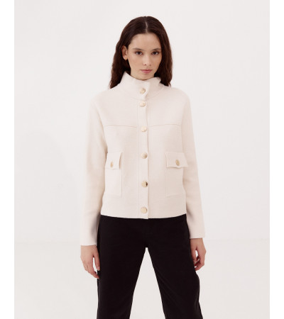 CHAQUETA PUNTO CUELLO ALTO | MULAYA