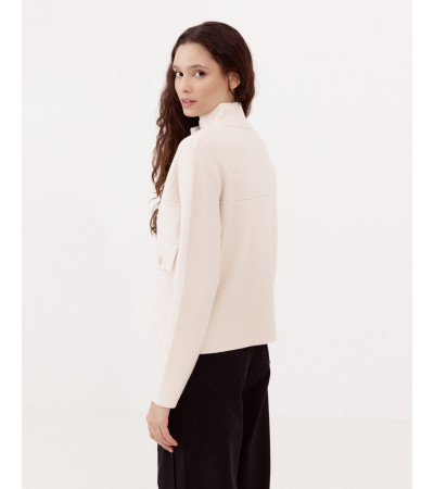 CHAQUETA PUNTO CUELLO ALTO | MULAYA