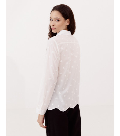 CAMISA MANGA LARGA BORDADA | MULAYA