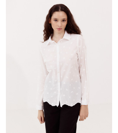 CAMISA MANGA LARGA BORDADA | MULAYA