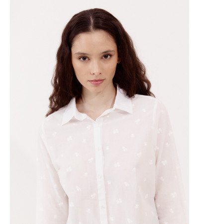 CAMISA MANGA LARGA BORDADA | MULAYA