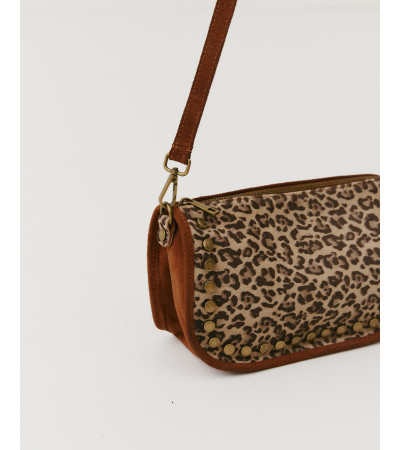 BOLSO ANTE LEOPARDO TACHAS
