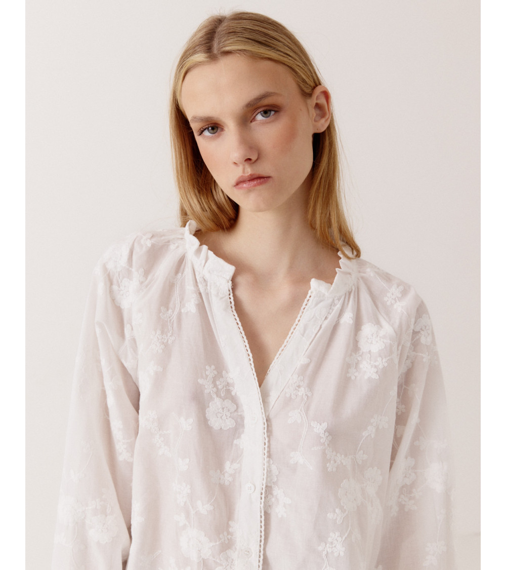 CAMISA CUELLO MAO VOLANTES | MULAYA