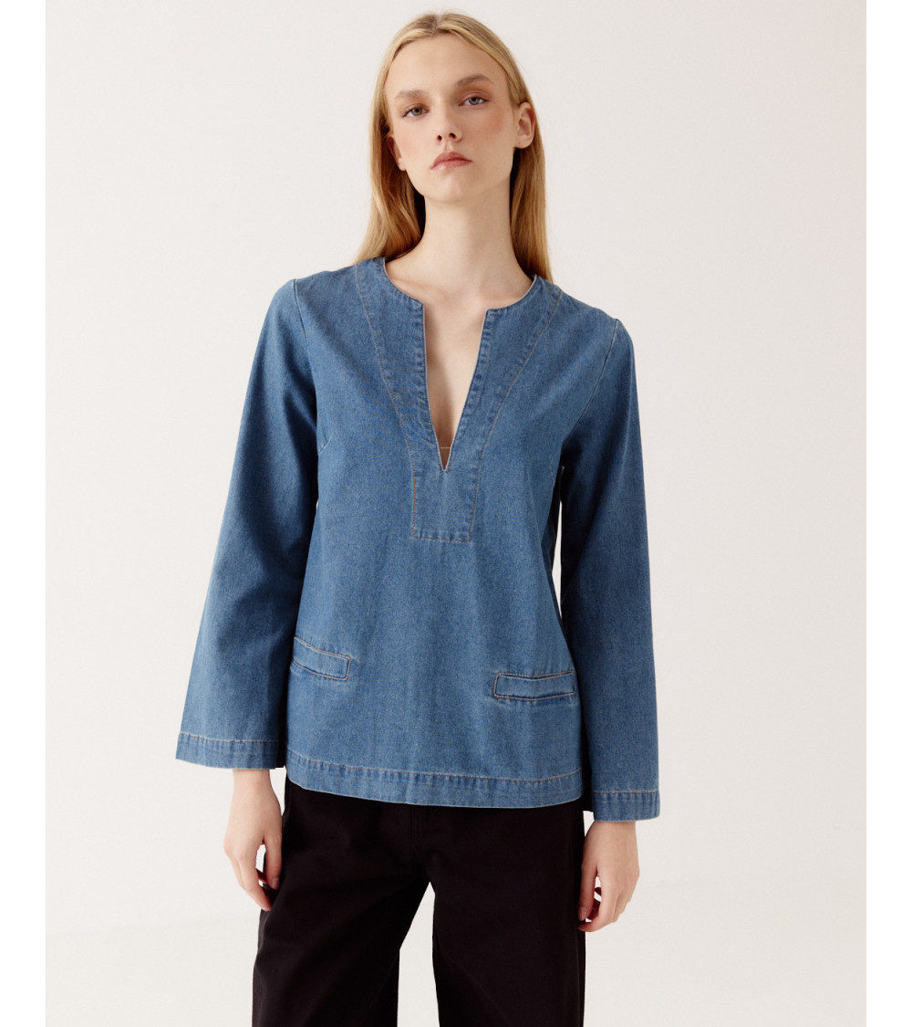 BLUSA TUNICA DENIM | DENIM