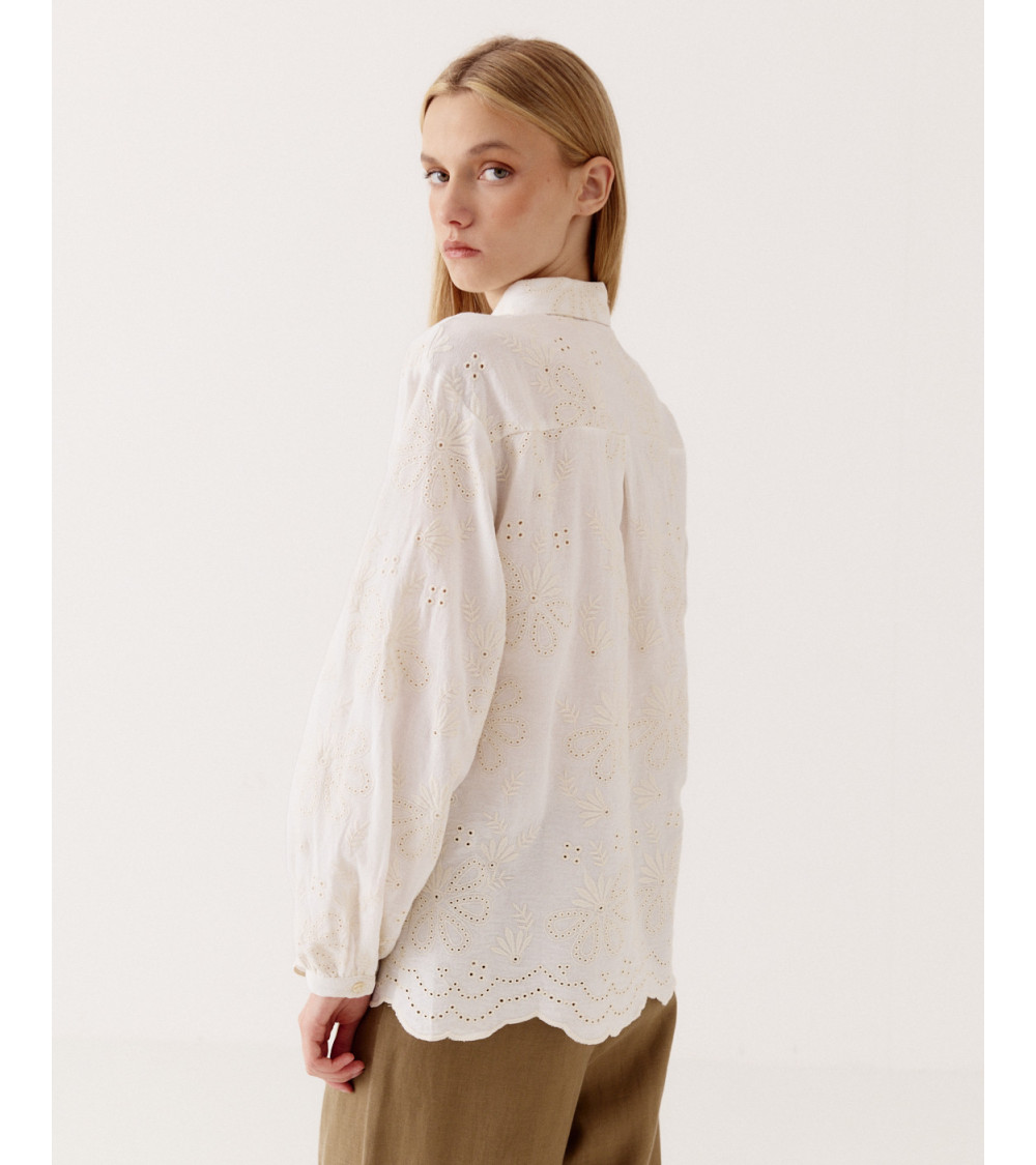CAMISA BORDADA ALGODÓN | MULAYA