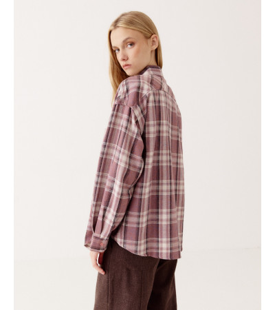 SOBRECAMISA ESTAMPADA CUADROS | MULAYA