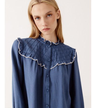 BLUSA CUELLO VOLANTES | MULAYA