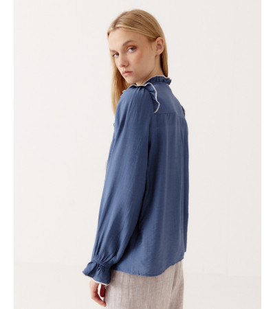BLUSA CUELLO VOLANTES | MULAYA