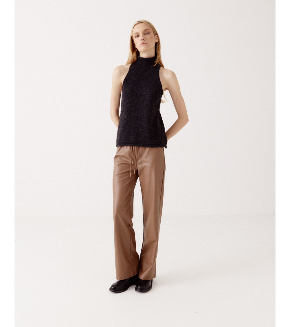 PANTALÓN POLIPIEL ANCHO | MULAYA