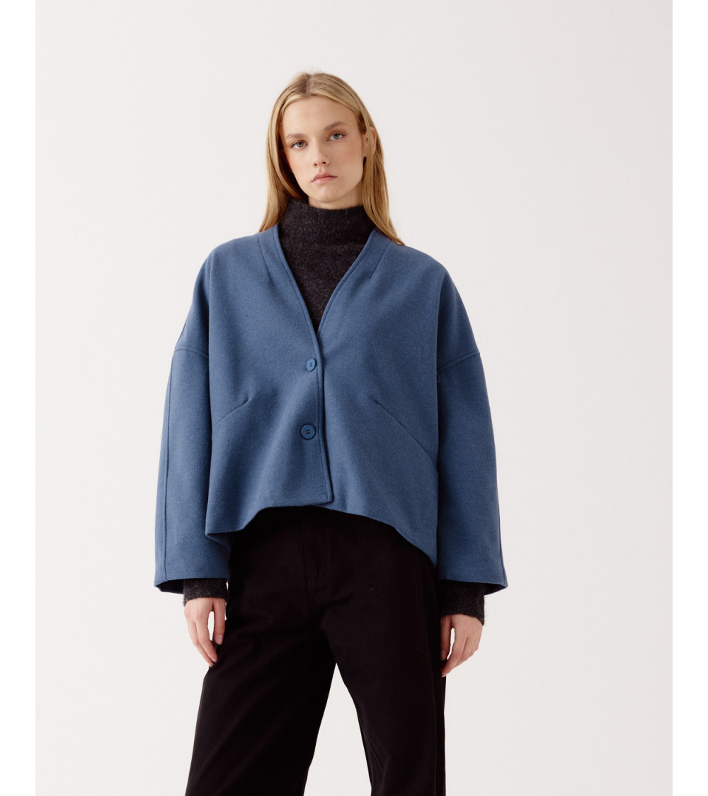 CHAQUETA CUELLO V | MULAYA