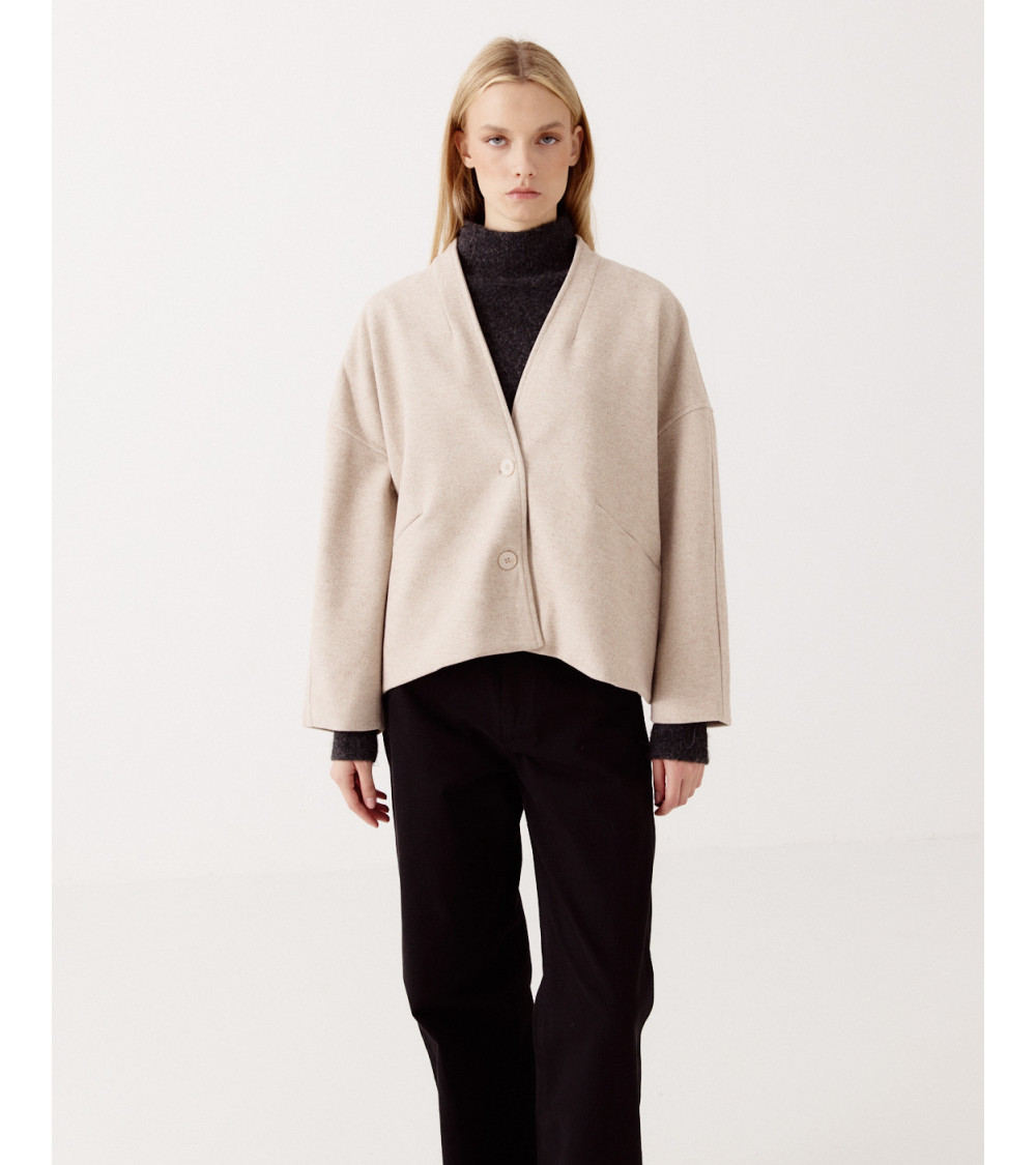 CHAQUETA CUELLO V | MULAYA