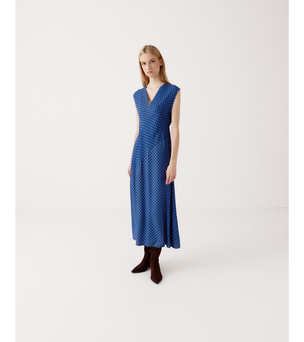 VESTIDO MIDI CINTURA CRUZADA | MULAYA